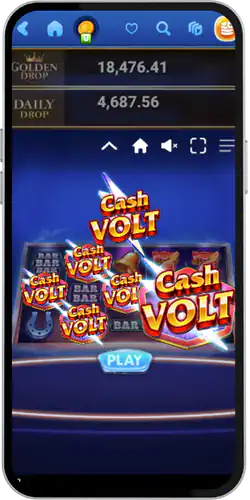 Cash Volt Log in bij de applicatie